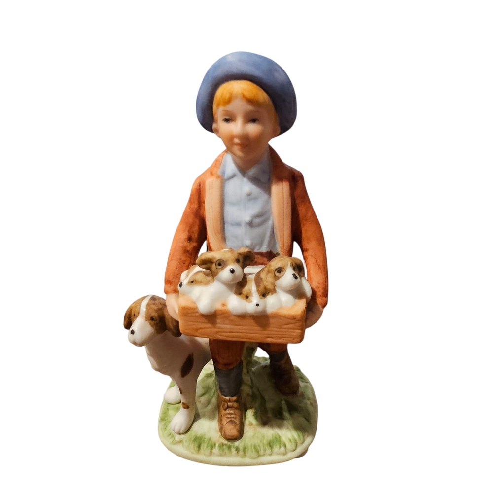 Norman Rockwell 'Puppy Love' Porcelain Figurine